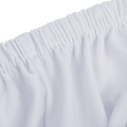 Couch Slipcover White Polyester jersey Fits most 3-seater sofas