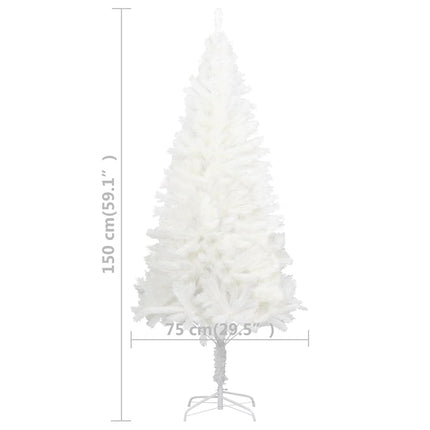 Artificial Pre-lit Christmas Tree with Ball Set White 59.1