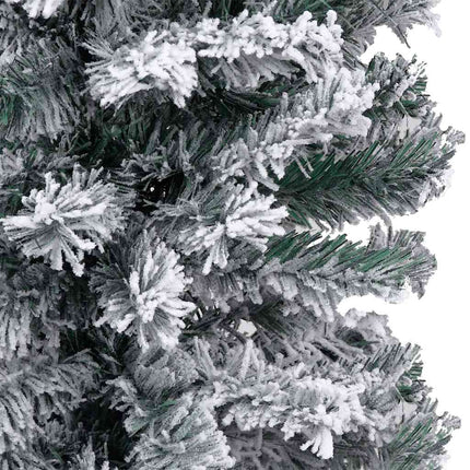 Slim Artificial Pre-lit Christmas Tree with Ball Set Green 59.1