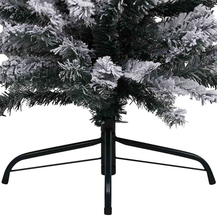 Slim Artificial Pre-lit Christmas Tree with Ball Set Green 59.1