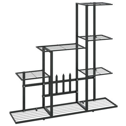 Flower Stand 37.2"x9.8"x34.6" Black Metal