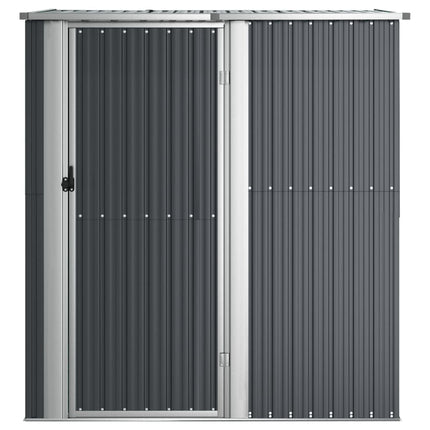 Garden Shed Anthracite 71.1"x38.2"x82.5" Galvanized Steel