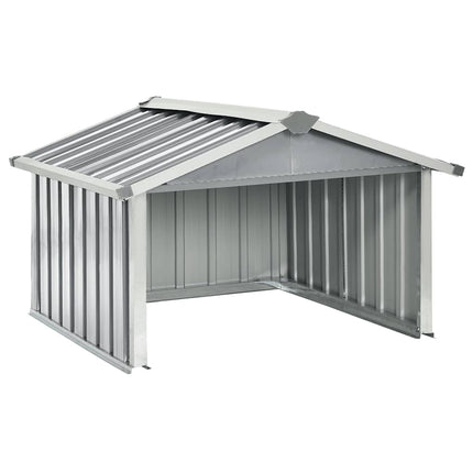 Garden Robot Lawnmower Shed 36.2"x38.2"x24.8" Galvanized Steel Gray