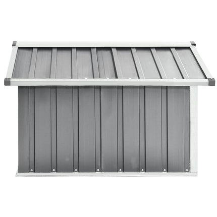 Garden Robot Lawnmower Shed 36.2"x38.2"x24.8" Galvanized Steel Gray