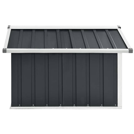 Garden Robot Lawnmower Shed 36.2"x38.2"x24.8" Galvanized Steel Anthracite