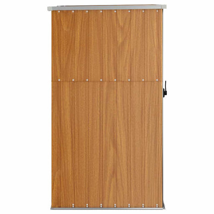 Garden Tool Shed Brown 34.6"x35"x63.4" Galvanized Steel