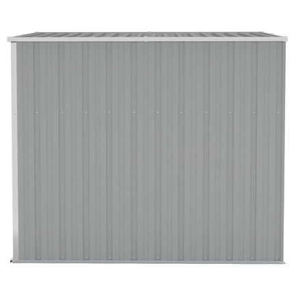 Wall-mounted Garden Shed Gray 46.5"x76.4"x70.1" Galvanized Steel