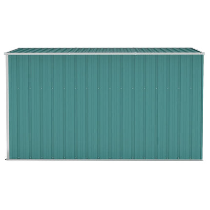 Wall-mounted Garden Shed Green 46.5"x113.4"x70.1" Galvanized Steel