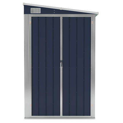 Wall-mounted Garden Shed Anthracite 46.5"x113.4"x70.1" Steel