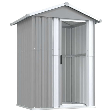 Garden Shed Gray 49.6"x38.4"x69.7" Galvanized Steel