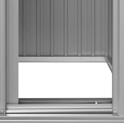 Garden Shed Gray 49.6"x38.4"x69.7" Galvanized Steel