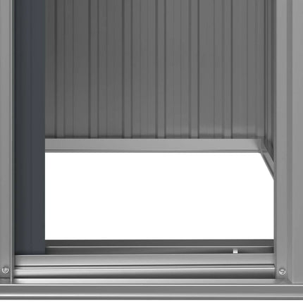 Garden Shed Anthracite 49.6"x38.4"x69.7" Galvanized Steel