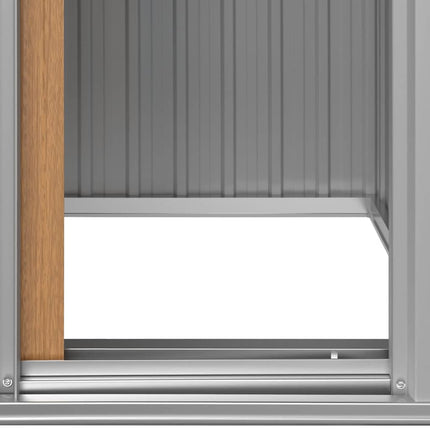 Garden Shed Brown Galvanized Steel 49.6 x 38.4 x 69.7 in