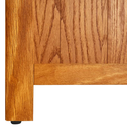 4-Tier Bookcase 27.6"x8.7"x43.3" Solid Oak Wood