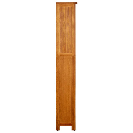 5-Tier Bookcase 17.7"x8.7"x55.1" Solid Oak Wood