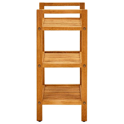 Shoe Rack with 3 Shelves 19.7"x10.6"x23.6" Solid Oak Wood