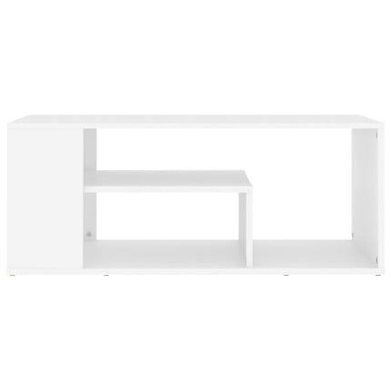 Coffee Table White 39.4"x19.7"x15.7" Engineered Wood