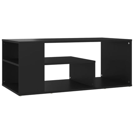 Coffee Table Black 39.4"x19.7"x15.7" Engineered Wood