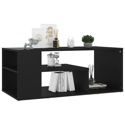 Coffee Table Black 39.4"x19.7"x15.7" Engineered Wood
