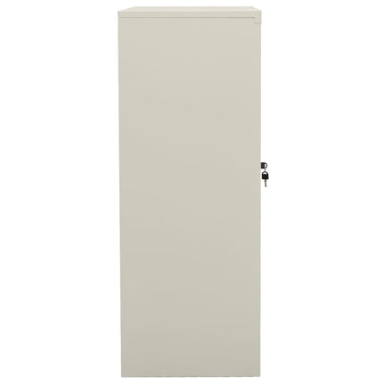 Office Cabinet Light Gray 35.4"x15.7"x41.3" Steel