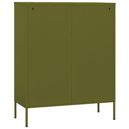 Storage Cabinet Olive Green 31.5"x13.8"x40" Steel