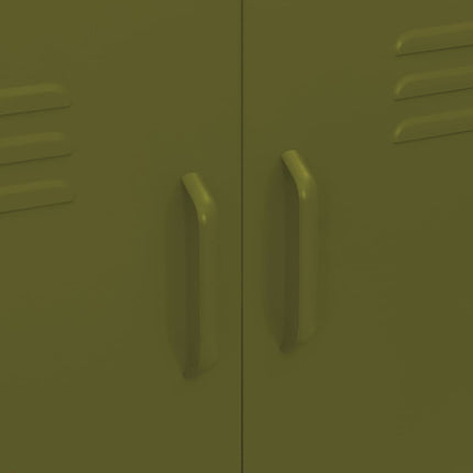 Storage Cabinet Olive Green 31.5"x13.8"x40" Steel