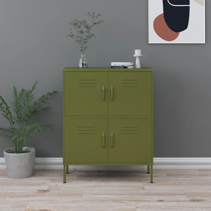 Storage Cabinet Olive Green 31.5"x13.8"x40" Steel