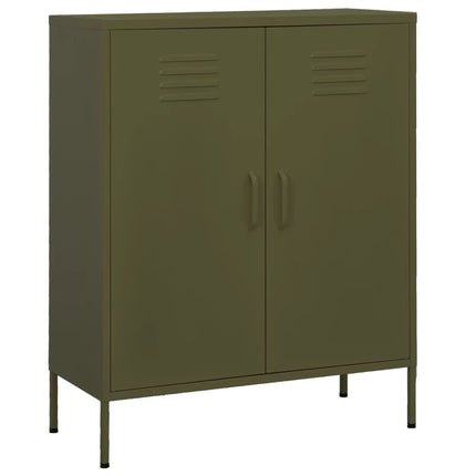 Storage Cabinet Olive Green 31.5"x13.8"x40" Steel