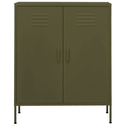 Storage Cabinet Olive Green 31.5"x13.8"x40" Steel