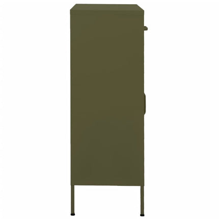 Storage Cabinet Olive Green 31.5"x13.8"x40" Steel