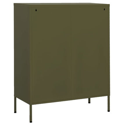 Storage Cabinet Olive Green 31.5"x13.8"x40" Steel