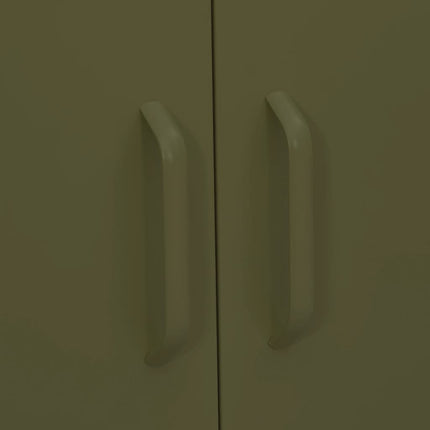 Storage Cabinet Olive Green 31.5"x13.8"x40" Steel