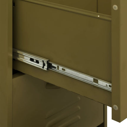 Storage Cabinet Olive Green 16.7"x13.8"x40" Steel