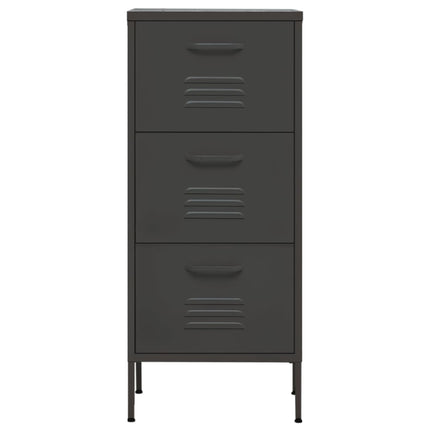 Storage Cabinet Anthracite 16.7"x13.8"x40" Steel