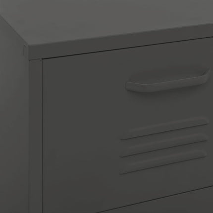 Storage Cabinet Anthracite 16.7"x13.8"x40" Steel