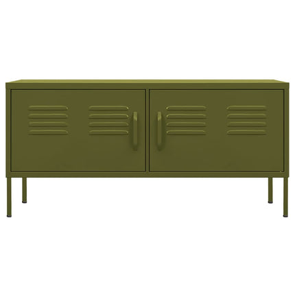 TV Stand Olive Green 41.3"x13.8"x19.7" Steel