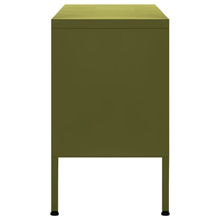 TV Stand Olive Green 41.3"x13.8"x19.7" Steel