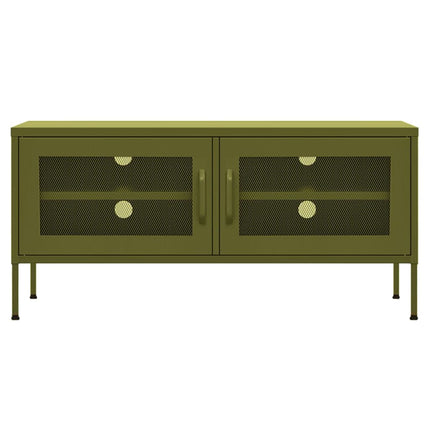 TV Stand Olive Green 41.3"x13.8"x19.7" Steel