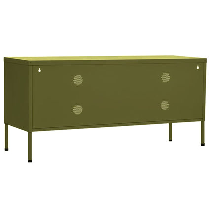 TV Stand Olive Green 41.3"x13.8"x19.7" Steel