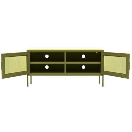 TV Stand Olive Green 41.3"x13.8"x19.7" Steel