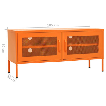 TV Stand Orange 41.3"x13.8"x19.7" Steel