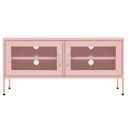 TV Stand Pink 41.3"x13.8"x19.7" Steel