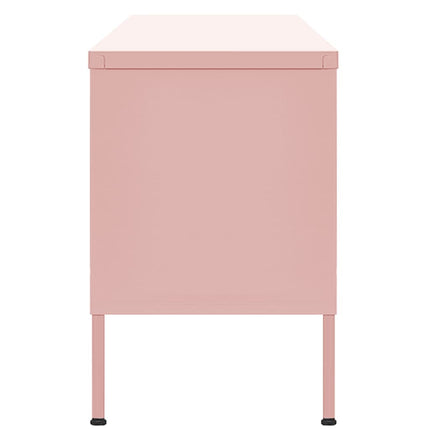 TV Stand Pink 41.3"x13.8"x19.7" Steel