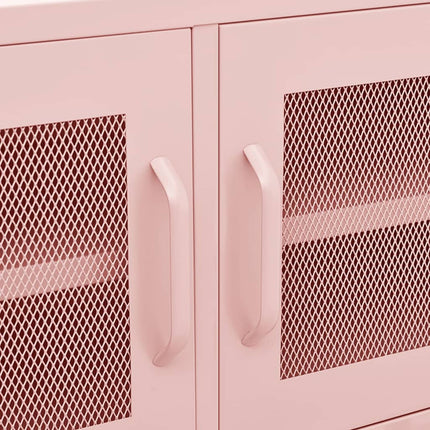 TV Stand Pink 41.3"x13.8"x19.7" Steel