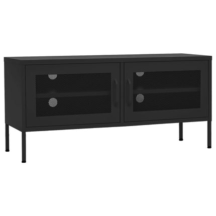 TV Stand Black 41.3"x13.8"x19.7" Steel
