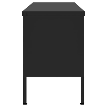 TV Stand Black 41.3"x13.8"x19.7" Steel