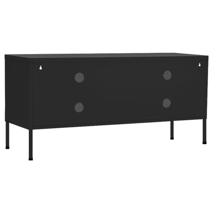 TV Stand Black 41.3"x13.8"x19.7" Steel