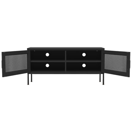 TV Stand Black 41.3"x13.8"x19.7" Steel