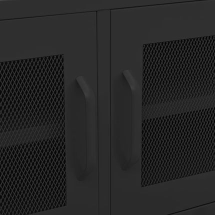TV Stand Black 41.3"x13.8"x19.7" Steel