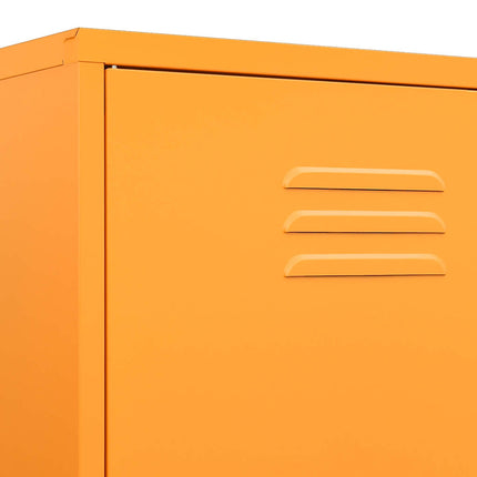 Wardrobe Mustard Yellow 35.4"x19.7"x70.9" Steel